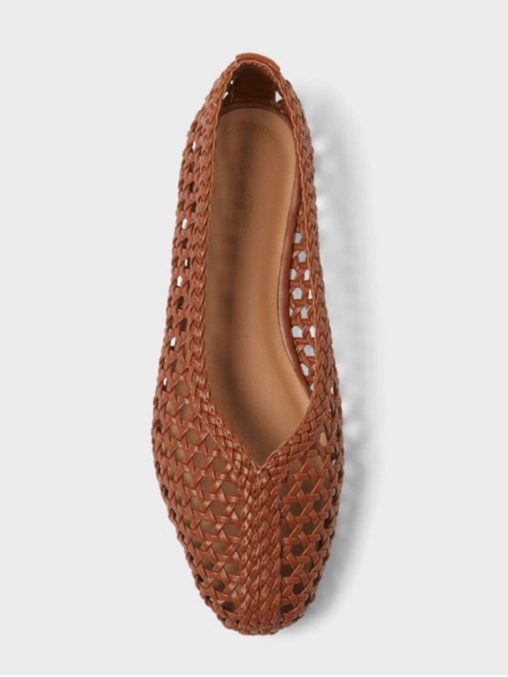 Universal Thread Brown Woven Leather Ballet Flats - Picture 7 of 9